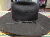 wrangler sheepskin leather cowboy hat
